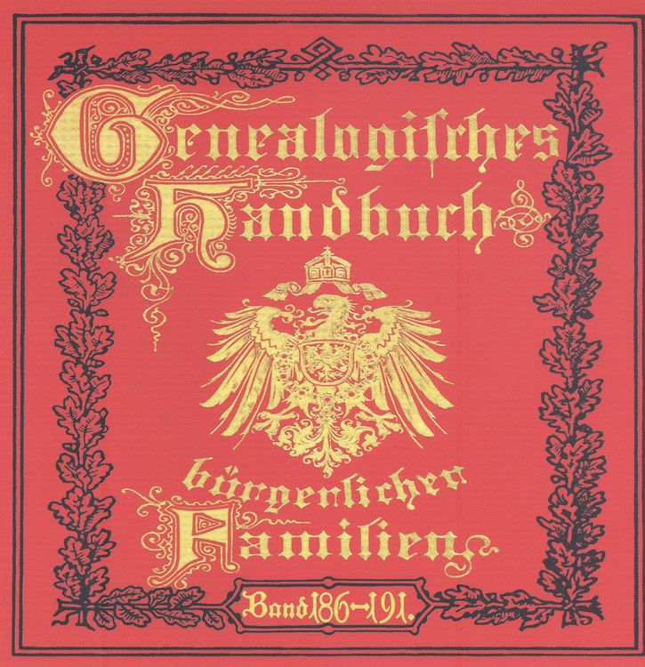 Produktbild: Deutsches Geschlechterbuch - CD-ROM. Genealogisches Handbuch b&uuml;rgerlicher Familien / Genealogisches Handbuch b&uuml;rgerlicher Familien B&auml;nde 186-191