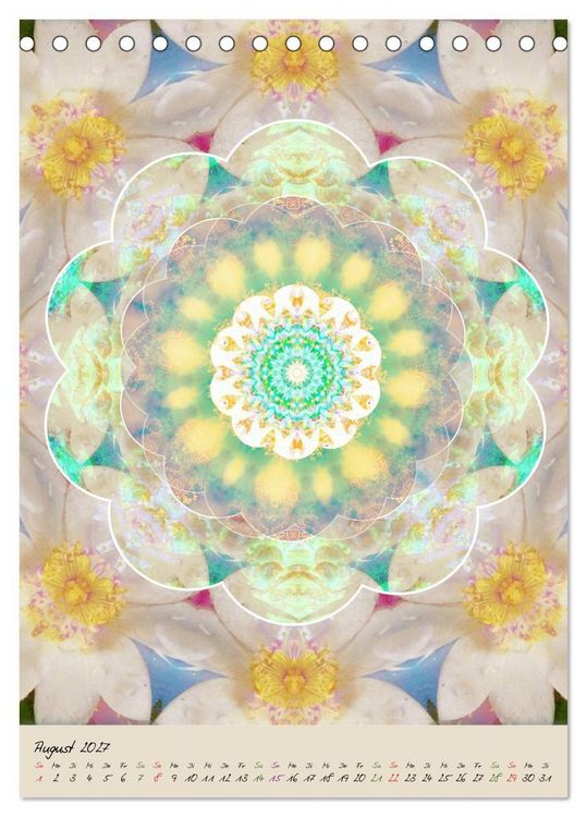 Produktbild: FLORALE MANDALAS (Tischkalender 2027 DIN A5 hoch), CALVENDO Monatskalender