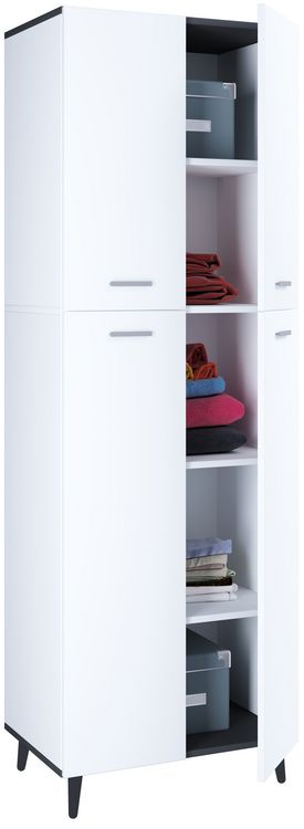 Produktbild: Holz Dielenschrank Mehrzweckschrank Schrank Landos