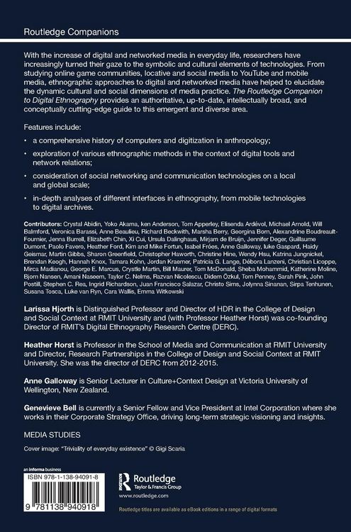 Produktbild: The Routledge Companion to Digital Ethnography