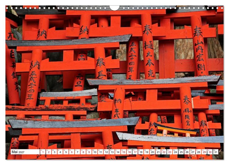Produktbild: Japan Gl&uuml;cksbringer (Wandkalender 2027 DIN A3 quer), CALVENDO Monatskalender
