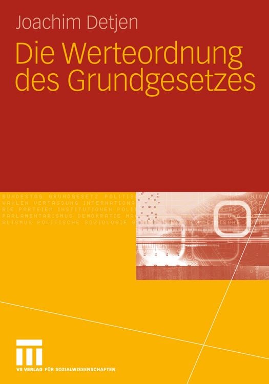 Produktbild: Die Werteordnung des Grundgesetzes