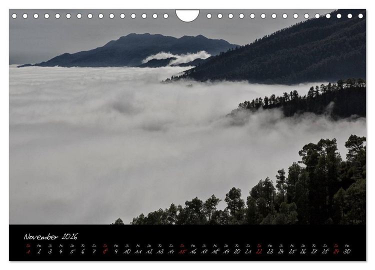 Produktbild: La Palma - Insel der Berge und Wolken (Wandkalender 2026 DIN A4 quer), CALVENDO Monatskalender