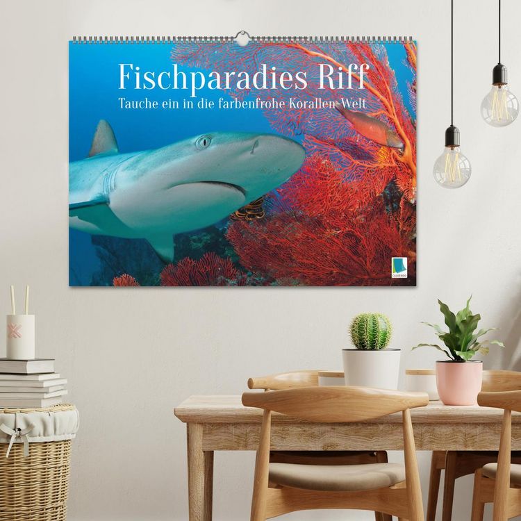 Produktbild: Fischparadies Riff (Wandkalender 2026 DIN A2 quer), CALVENDO Monatskalender