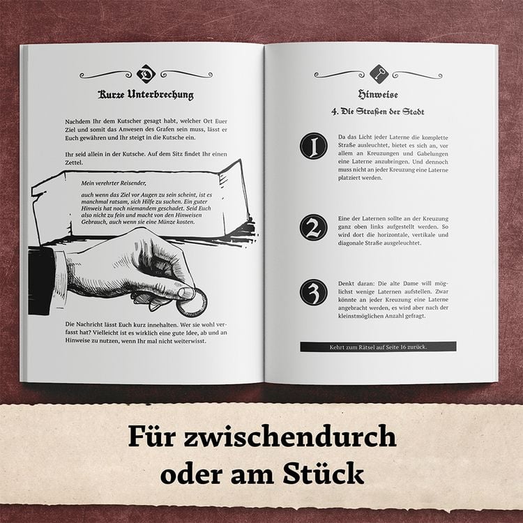 Produktbild: Das R&auml;tselbuch des Graf Dracula: Knackt den Code und entkommt dem F&uuml;rsten der Finsternis