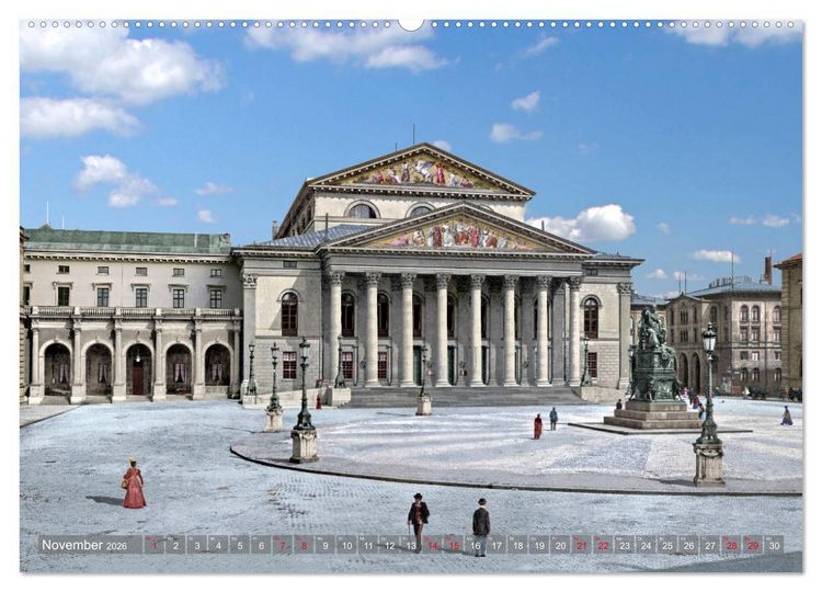 Produktbild: M&uuml;nchen zur Kaiserzeit in Farbe (Wandkalender 2026 DIN A2 quer), CALVENDO Monatskalender