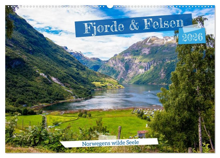 Produktbild: Fjorde & Felsen &ndash; Norwegens wilde Seele (Wandkalender 2026 DIN A2 quer), CALVENDO Monatskalender