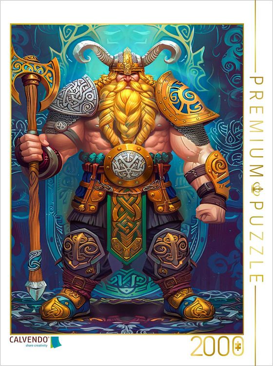 Produktbild: CALVENDO Puzzle Wikinger mit Axt | 2000 Teile Lege-Gr&ouml;&szlig;e 90x67cm Foto-Puzzle f&uuml;r gl&uuml;ckliche Stunden