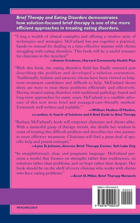 Produktbild: Mcfarland, B: Brief Therapy and Eating Disorders