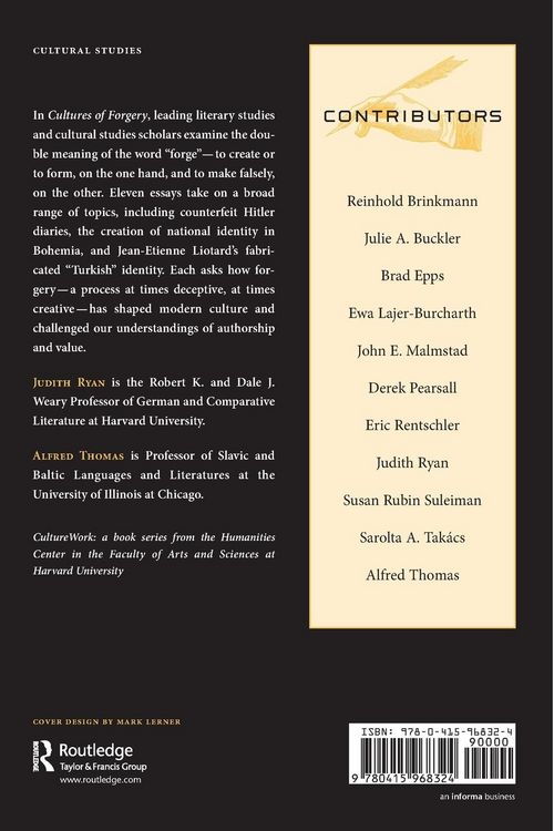 Produktbild: Cultures of Forgery