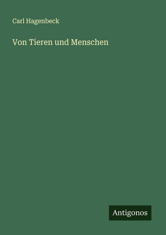 Produktbild: Von Tieren und Menschen