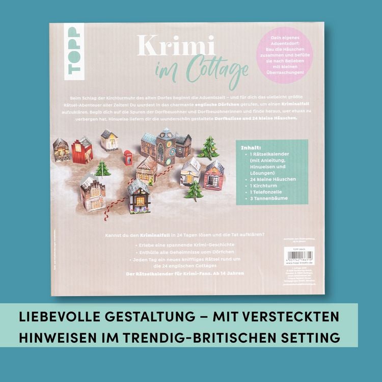 Produktbild: Krimi im Cottage &ndash; Das R&auml;tsel-Weihnachtsdorf &ndash; Adventskalender
