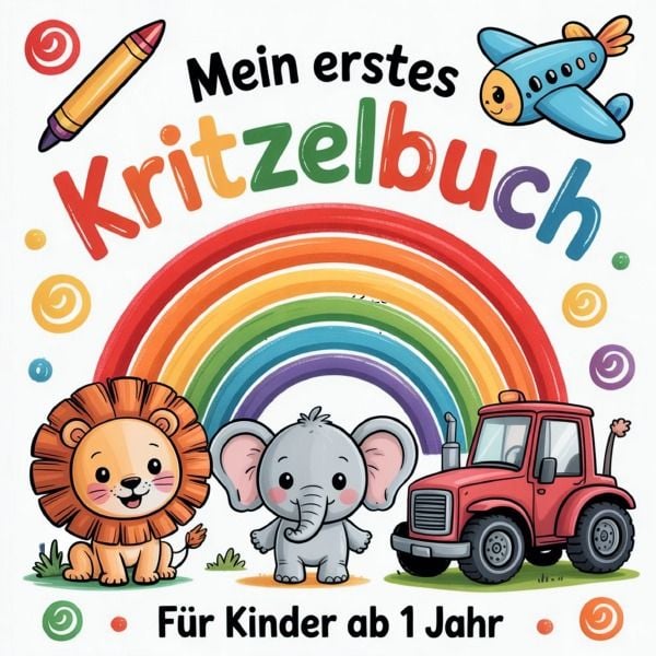 Produktbild: Mein erstes Kritzelbuch F&uuml;r Kinder ab 1 Jahr
