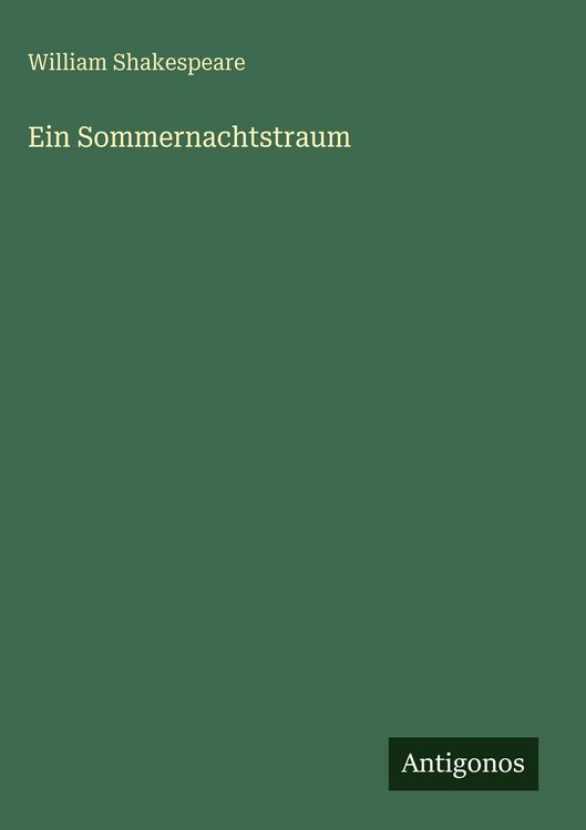 Produktbild: Ein Sommernachtstraum