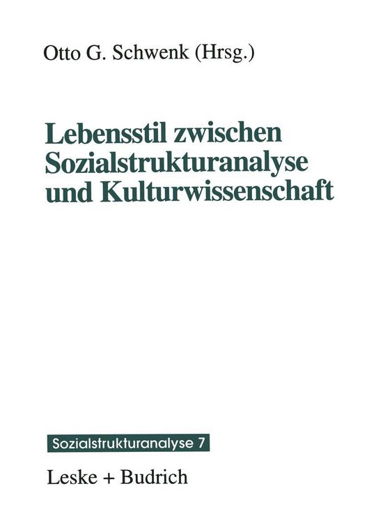 Produktbild: Lebensstil zwischen Sozialstrukturanalyse und Kulturwissenschaft