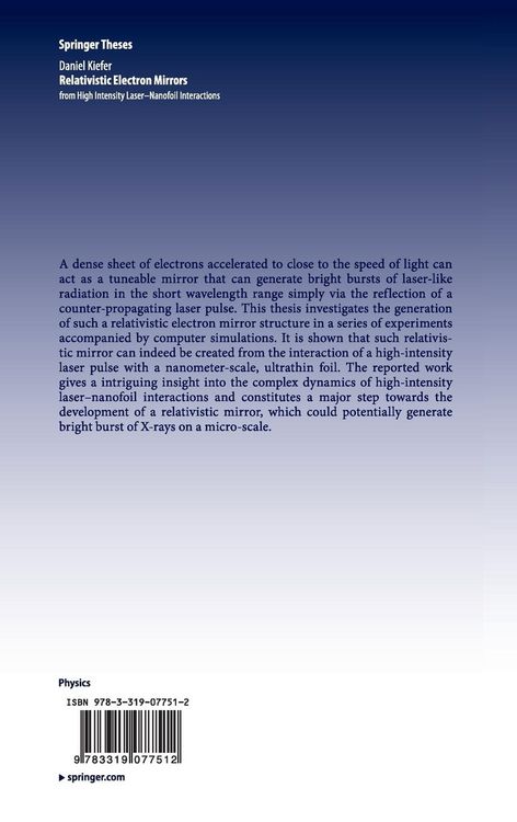 Produktbild: Relativistic Electron Mirrors