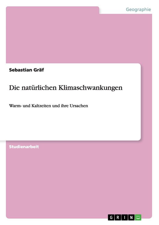 Produktbild: Die nat&uuml;rlichen Klimaschwankungen