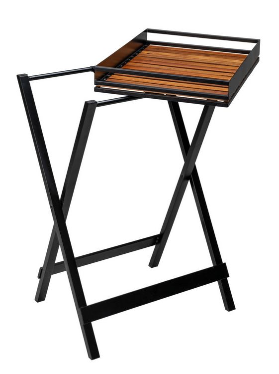 Produktbild: Beistelltisch mit Tablett Mod. Taba, zertifiziertes Akazienholz