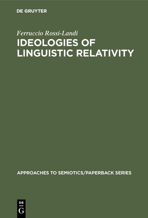 Produktbild: Ideologies of Linguistic Relativity