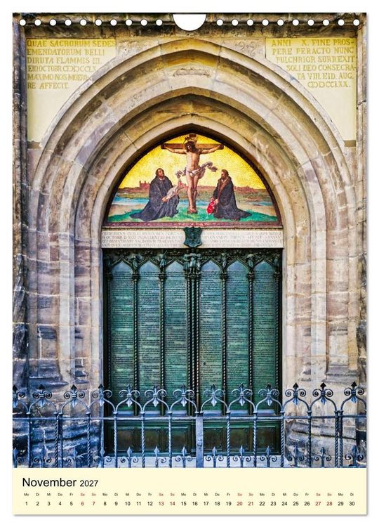 Produktbild: Luthergedenkst&auml;tten in Eisleben und Wittenberg (Wandkalender 2027 DIN A4 hoch), CALVENDO Monatskalender