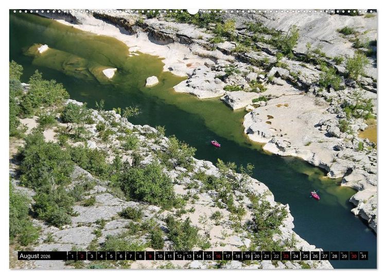 Produktbild: Ard&egrave;che, Grand Canyon Europas (Wandkalender 2026 DIN A2 quer), CALVENDO Monatskalender