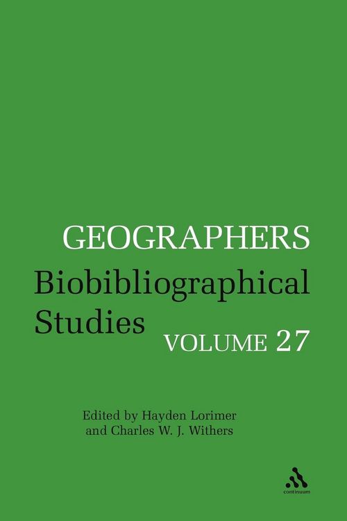 Produktbild: Geographers Volume 27