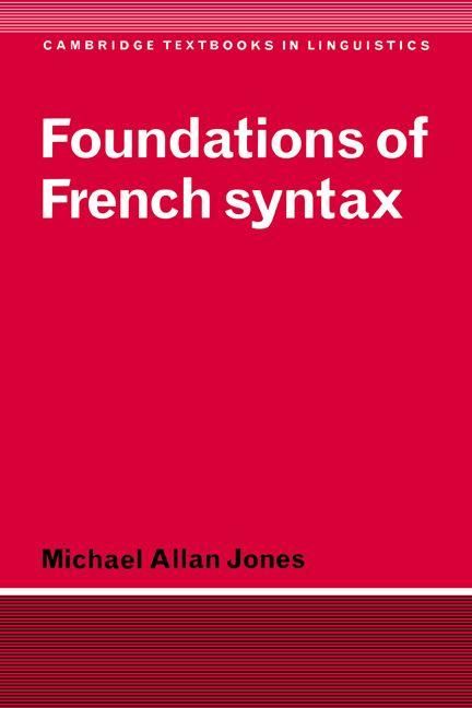 Produktbild: Foundations of French Syntax