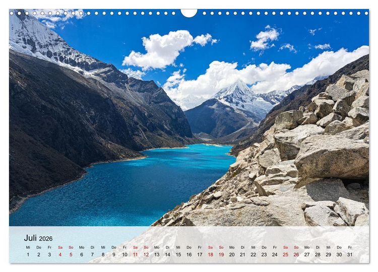 Produktbild: Entdecke S&uuml;damerika: Monat f&uuml;r Monat (Wandkalender 2026 DIN A3 quer), CALVENDO Monatskalender