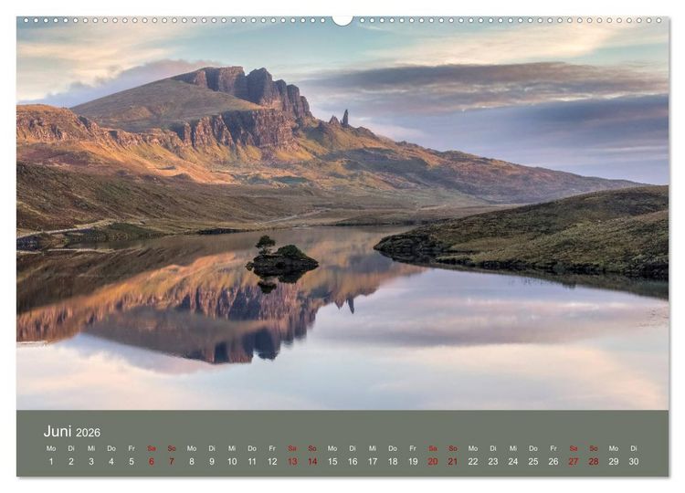 Produktbild: Isle of Skye, die raue schottische Sch&ouml;nheit (hochwertiger Premium Wandkalender 2026 DIN A2 quer), Kunstdruck in Hochglanz