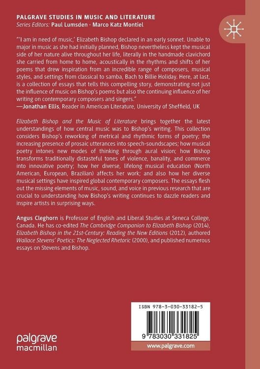 Produktbild: Elizabeth Bishop and the Music of Literature
