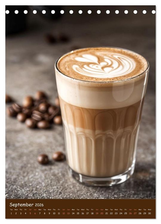 Produktbild: The Soul of Coffee - A Daily Ritual (Desk Calendar 2026 DIN A5 portrait), CALVENDO 12 Month DeskCalendar
