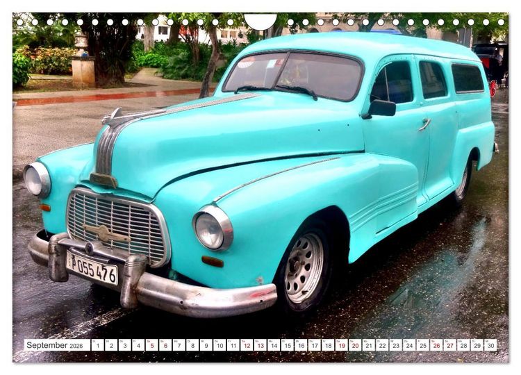 Produktbild: Kult-Kombis in Kuba - Oldtimer-Rarit&auml;ten der F&uuml;nfziger Jahre (Wandkalender 2026 DIN A4 quer), CALVENDO Monatskalender