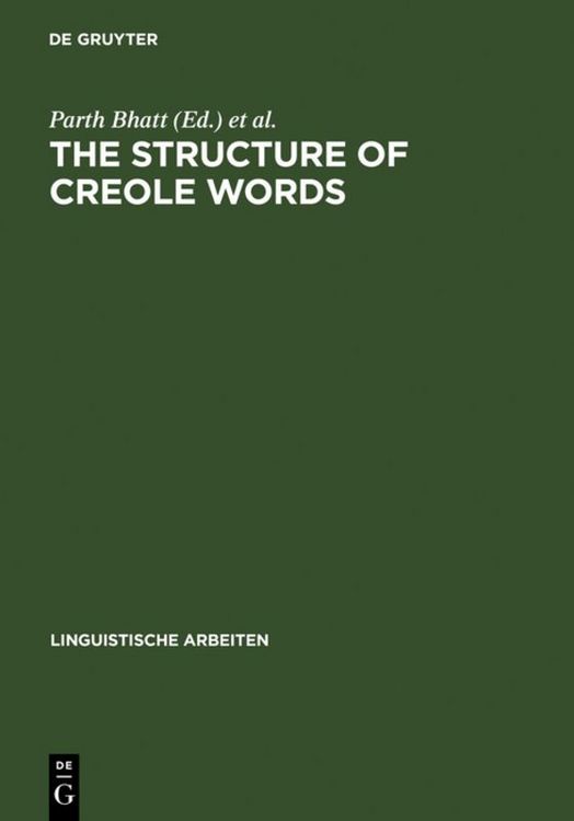 Produktbild: The Structure of Creole Words