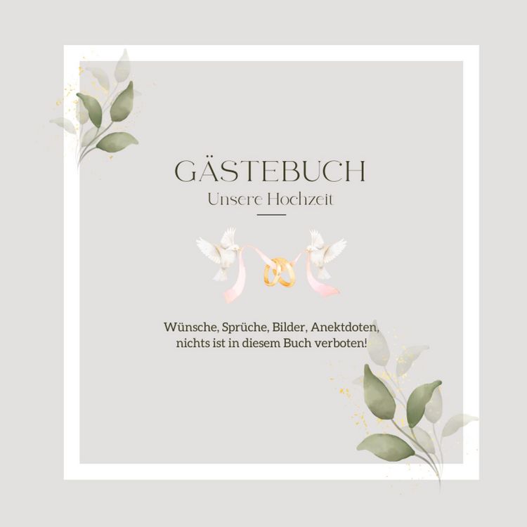 Produktbild: G&auml;stebuch Unsere Hochzeit: Elegantes Hochzeits-G&auml;stebuch, blanko