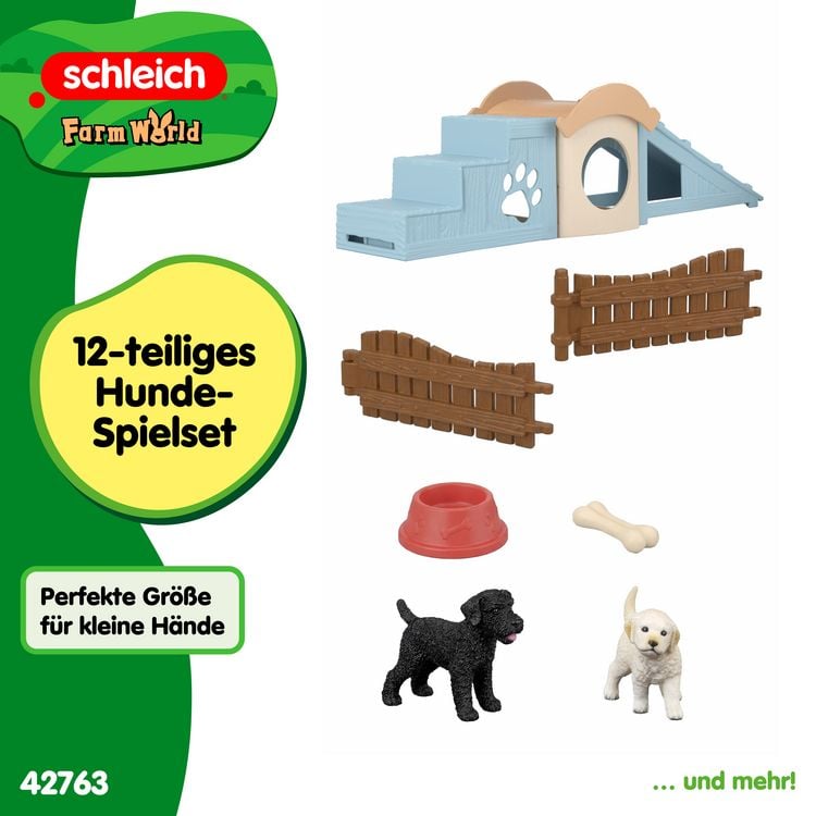 Produktbild: schleich&reg; 42763 Puppy Playtime, Abenteuerzeit f&uuml;r Welpen