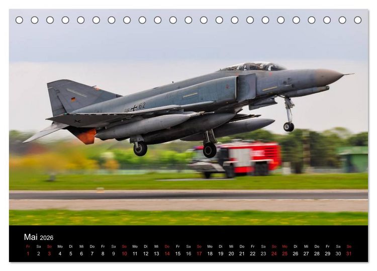 Produktbild: Phantoms bei der Luftwaffe (Tischkalender 2026 DIN A5 quer), CALVENDO Monatskalender