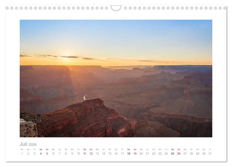 Produktbild: Wundersch&ouml;nes Amerika (Wandkalender 2026 DIN A3 quer), CALVENDO Monatskalender