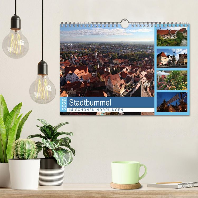 Produktbild: Stadtbummel im sch&ouml;nen N&ouml;rdlingen (Wandkalender 2026 DIN A4 quer), CALVENDO Monatskalender