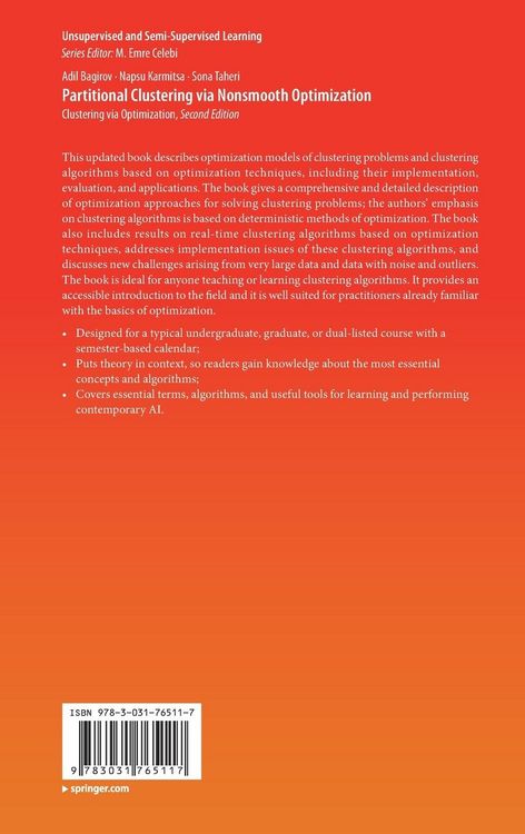 Produktbild: Partitional Clustering via Nonsmooth Optimization