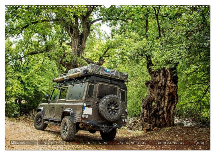Produktbild: Mit dem 4x4 durch Europa (Wandkalender 2026 DIN A2 quer), CALVENDO Monatskalender