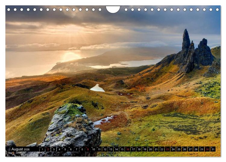 Produktbild: Schottlands K&uuml;sten. Karg, herb, traumhaft (Wandkalender 2026 DIN A4 quer), CALVENDO Monatskalender