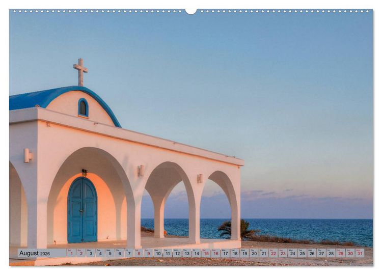 Produktbild: Cyprus, the sunny Mediterranean paradise (High Quality Premium Wall Calendar 2026 DIN A2 landscape),CALVENDO 12 Month Wall Calendar