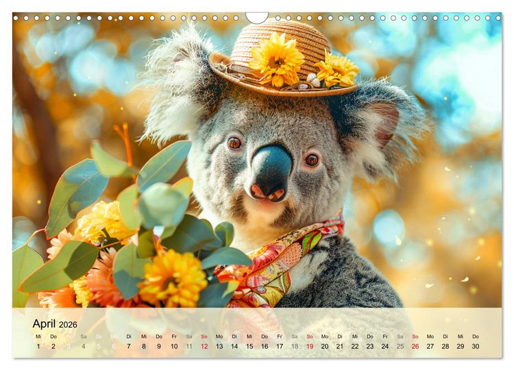 Produktbild: Koalas im Modefieber. Flauschig und Chic beim Fotoshooting (Wandkalender 2026 DIN A3 quer), CALVENDO Monatskalender