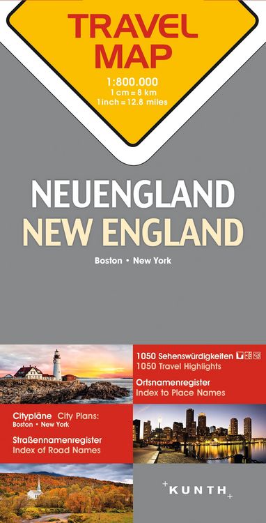 Produktbild: Reisekarte New York / New England