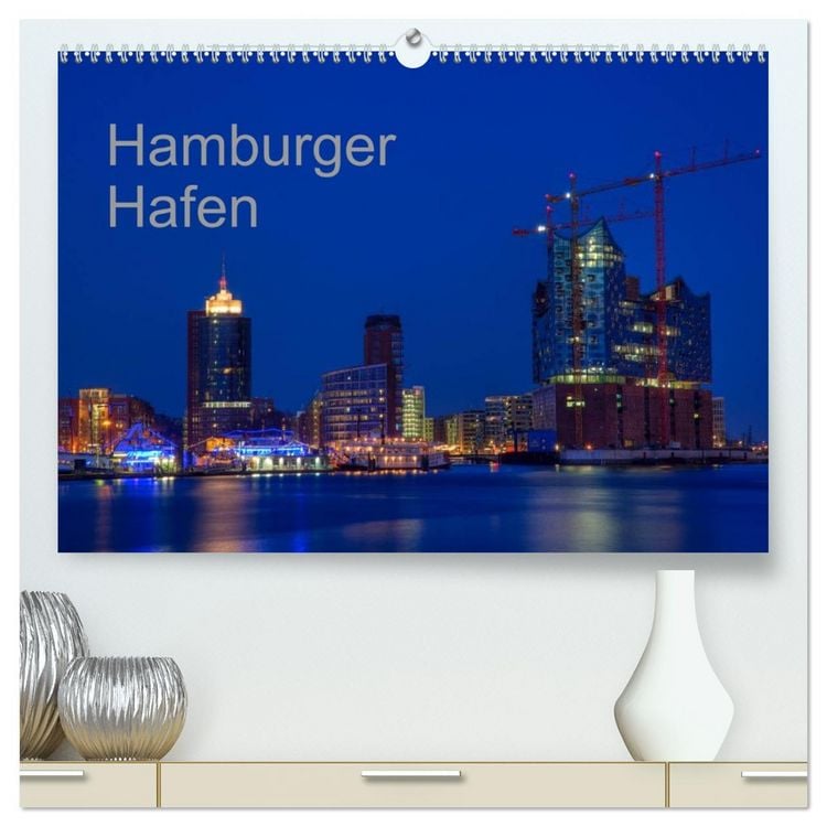 Produktbild: Hafen Hamburg (hochwertiger Premium Wandkalender 2026 DIN A2 quer), Kunstdruck in Hochglanz