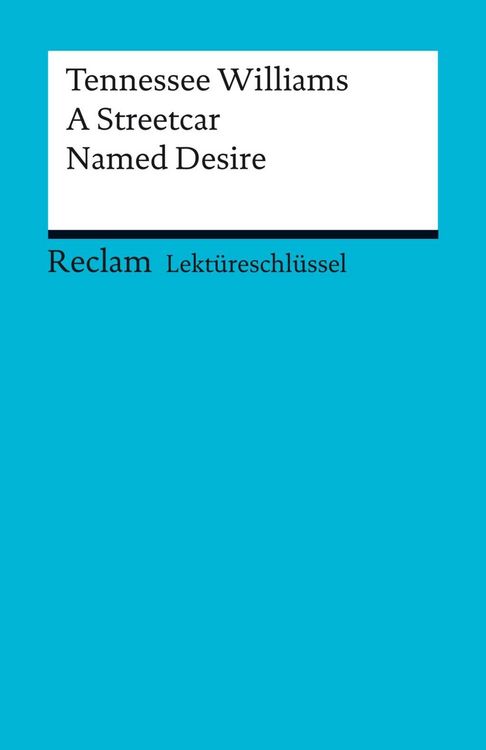 Produktbild: Tennessee Williams: A Streetcar Named Desire