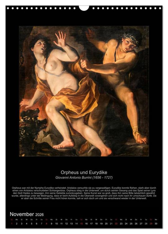 Produktbild: Ovids Metamorphosen - B&uuml;cher der Verwandlungen (Wandkalender 2026 DIN A3 hoch), CALVENDO Monatskalender