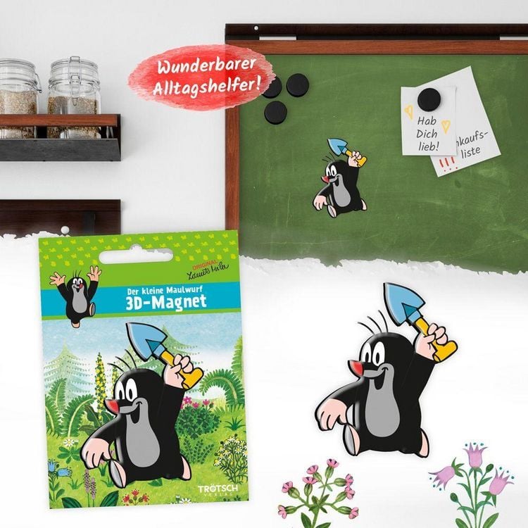 Produktbild: Tr&ouml;tsch Der kleine Maulwurf 3D Magnet Schaufel