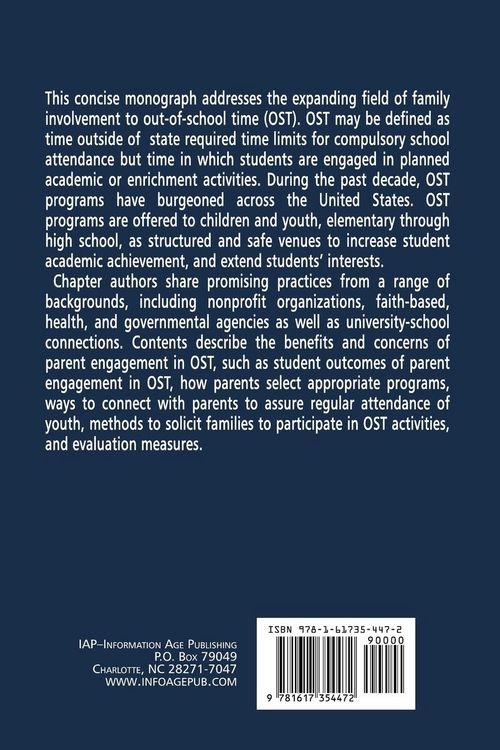 Produktbild: Promising Practices for Family Engagement in Out-Of-School Time