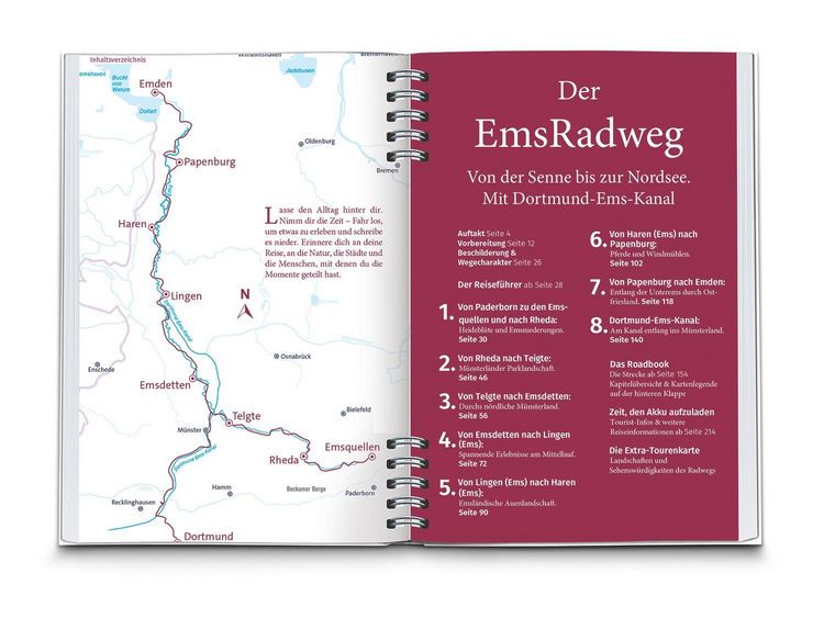Produktbild: KOMPASS Radreisef&uuml;hrer EmsRadweg